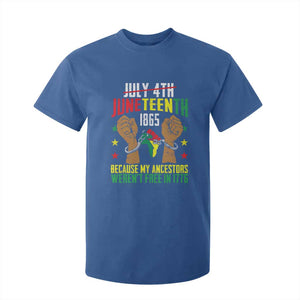 Juneteenth 1865 T Shirt For Kid My Ancestors Weren't Free In 1776 TS01 Royal Blue Print Your Wear