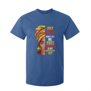 Juneteenth 1866 T Shirt For Kid Juneteenth Is My Independence Day for Women TS01 Royal Blue Print Your Wear