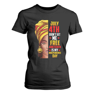 Juneteenth 1866 T Shirt For Women Juneteenth Is My Independence Day for Women TS01 Black Print Your Wear