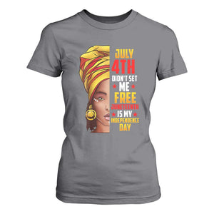 Juneteenth 1866 T Shirt For Women Juneteenth Is My Independence Day for Women TS01 Charcoal Print Your Wear