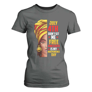 Juneteenth 1866 T Shirt For Women Juneteenth Is My Independence Day for Women TS01 Dark Heather Print Your Wear