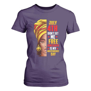 Juneteenth 1866 T Shirt For Women Juneteenth Is My Independence Day for Women TS01 Purple Print Your Wear