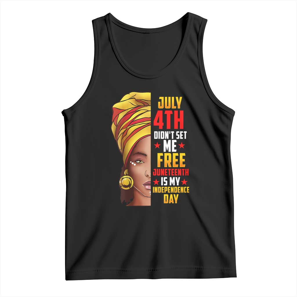 Juneteenth 1866 Tank Top Juneteenth Is My Independence Day for Women TS01 Black Print Your Wear