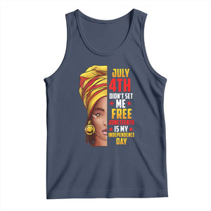 Juneteenth 1866 Tank Top Juneteenth Is My Independence Day for Women TS01 Navy Print Your Wear