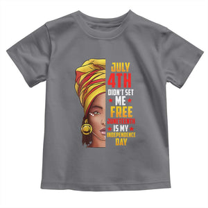 Juneteenth 1866 Toddler T Shirt Juneteenth Is My Independence Day for Women TS01 Charcoal Print Your Wear