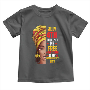 Juneteenth 1866 Toddler T Shirt Juneteenth Is My Independence Day for Women TS01 Dark Heather Print Your Wear
