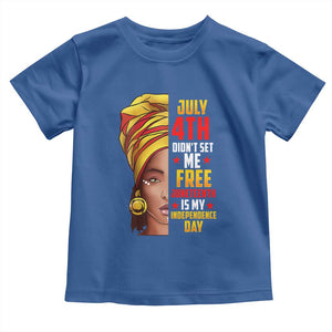 Juneteenth 1866 Toddler T Shirt Juneteenth Is My Independence Day for Women TS01 Royal Blue Print Your Wear