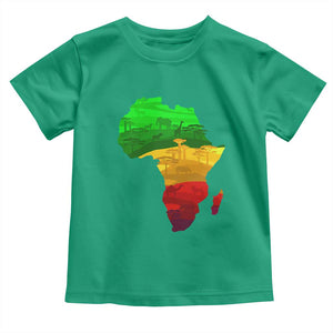 Africa Map Toddler T Shirt Green Yellow Red African Pride TS01 Irish Green Print Your Wear