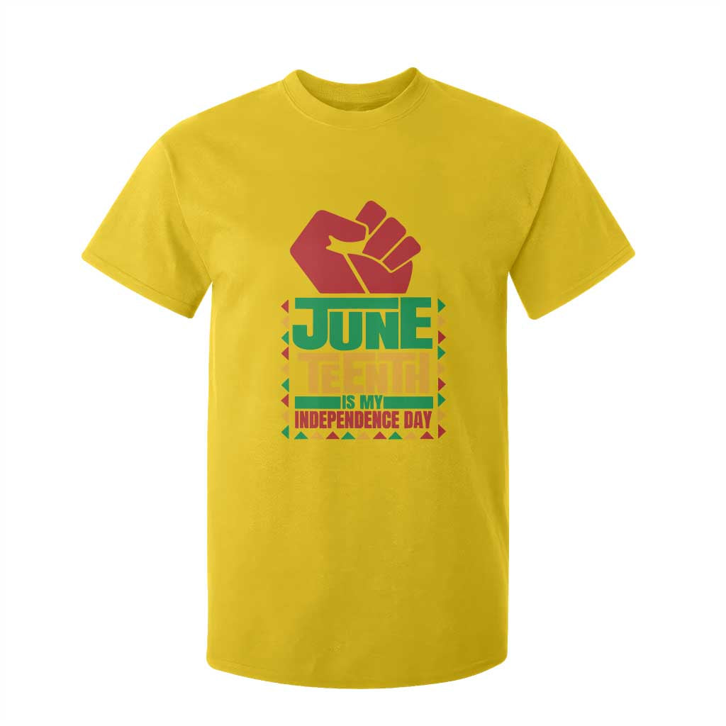 Juneteenth Is My Independence Day T Shirt For Kid Raised Fist TS01 Daisy Print Your Wear