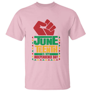 Juneteenth Is My Independence Day T Shirt TS01 Light Pink Printyourwear