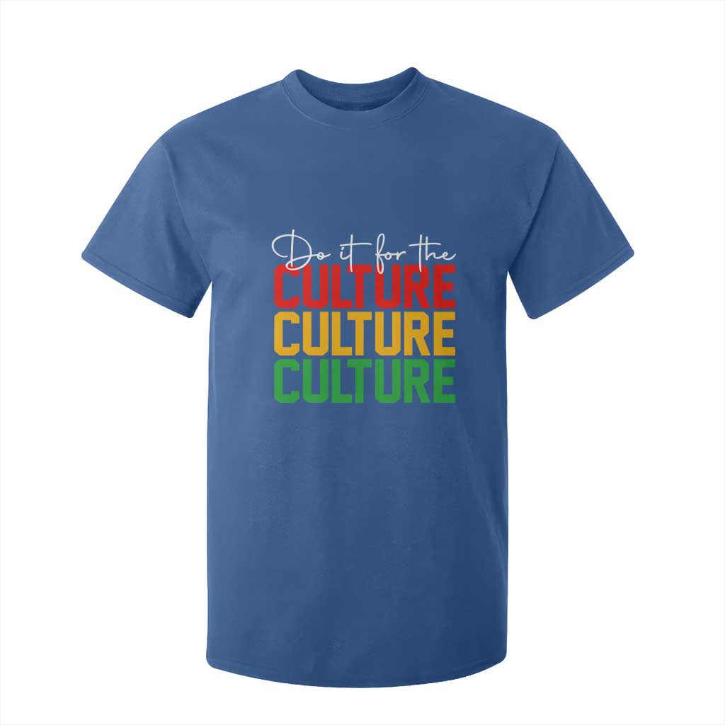 African Pride T Shirt For Kid Do It For The Culture TS01 Royal Blue Print Your Wear