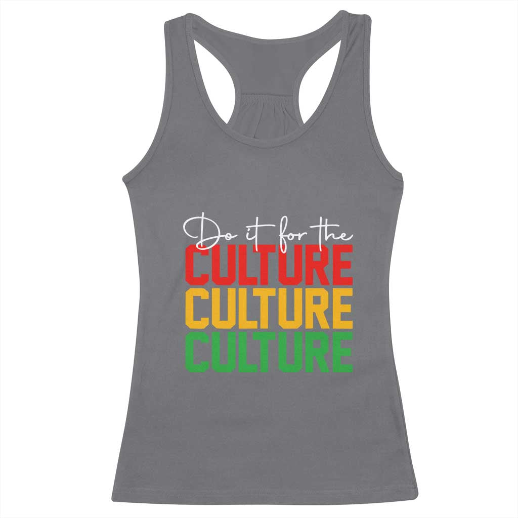 African Pride Racerback Tank Top Do It For The Culture TS01 Charcoal Print Your Wear