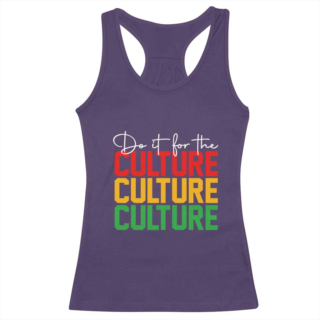 African Pride Racerback Tank Top Do It For The Culture TS01 Purple Print Your Wear