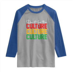 African Pride Raglan Shirt Do It For The Culture TS01 Sport Gray Royal Print Your Wear
