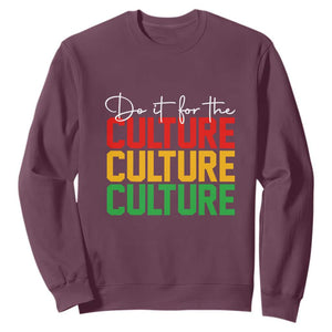 Do It For The Culture Juneteenth Sweatshirt TS01 Maroon Printyourwear