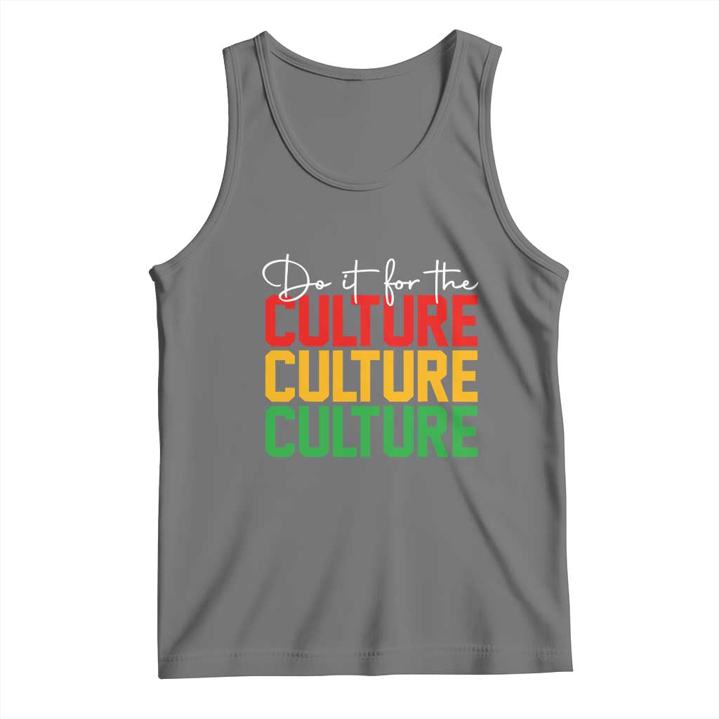 African Pride Tank Top Do It For The Culture TS01 Black Heather Print Your Wear