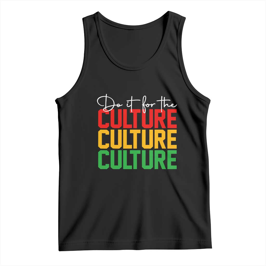 African Pride Tank Top Do It For The Culture TS01 Black Print Your Wear