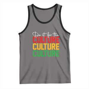 African Pride Tank Top Do It For The Culture TS01 Deep Heather Black Print Your Wear