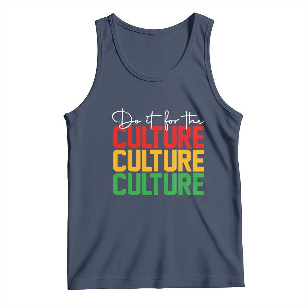 African Pride Tank Top Do It For The Culture TS01 Navy Print Your Wear