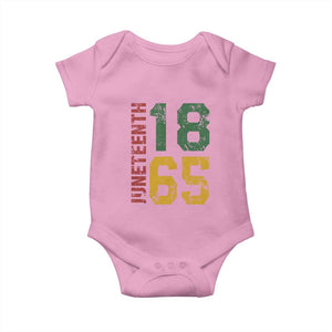 Juneteenth Baby Onesie Celebrating Freedom In African History Since 1865 TS01 Light Pink Print Your Wear