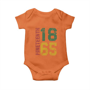 Juneteenth Baby Onesie Celebrating Freedom In African History Since 1865 TS01 Orange Print Your Wear