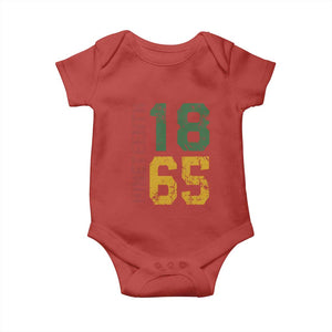 Juneteenth Baby Onesie Celebrating Freedom In African History Since 1865 TS01 Red Print Your Wear