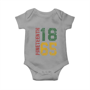 Juneteenth Baby Onesie Celebrating Freedom In African History Since 1865 TS01 Sport Gray Print Your Wear