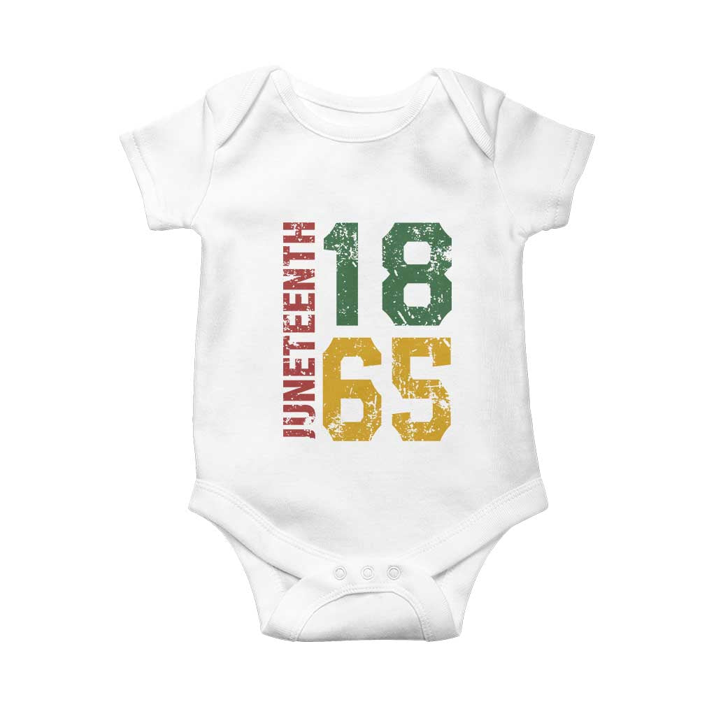 Juneteenth Baby Onesie Celebrating Freedom In African History Since 1865 TS01 White Print Your Wear