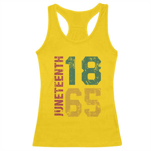 Juneteenth Racerback Tank Top Celebrating Freedom In African History Since 1865 TS01 Daisy Print Your Wear