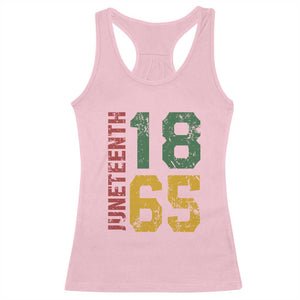 Juneteenth Racerback Tank Top Celebrating Freedom In African History Since 1865 TS01 Light Pink Print Your Wear