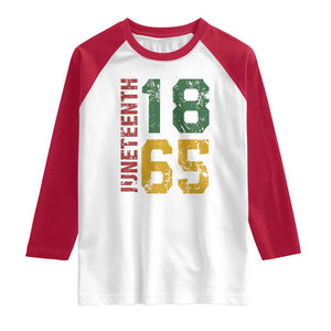 Juneteenth Raglan Shirt Celebrating Freedom In African History Since 1865 TS01 White Red Print Your Wear