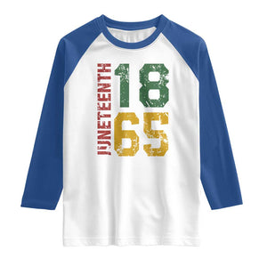 Juneteenth Raglan Shirt Celebrating Freedom In African History Since 1865 TS01 White Royal Print Your Wear