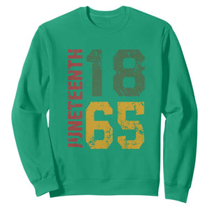 Juneteenth Sweatshirt Celebrating Freedom In African History Since 1865 TS01 Irish Green Printyourwear