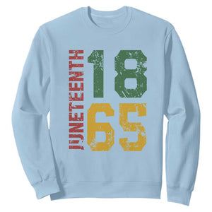 Juneteenth Sweatshirt Celebrating Freedom In African History Since 1865 TS01 Light Blue Printyourwear