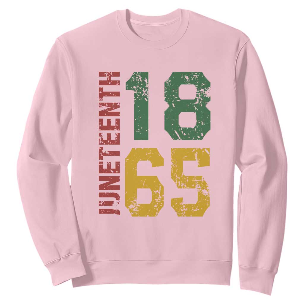 Juneteenth Sweatshirt Celebrating Freedom In African History Since 1865 TS01 Light Pink Printyourwear