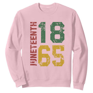 Juneteenth Sweatshirt Celebrating Freedom In African History Since 1865 TS01 Light Pink Printyourwear
