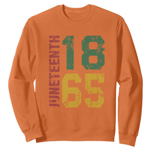 Juneteenth Sweatshirt Celebrating Freedom In African History Since 1865 TS01 Orange Printyourwear
