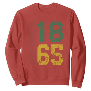Juneteenth Sweatshirt Celebrating Freedom In African History Since 1865 TS01 Red Printyourwear