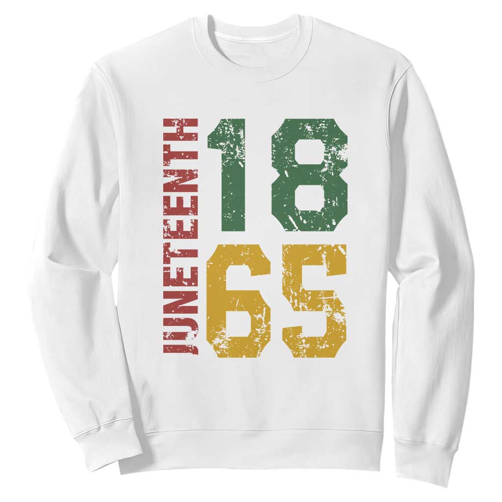 Juneteenth Sweatshirt Celebrating Freedom In African History Since 1865 TS01 White Printyourwear