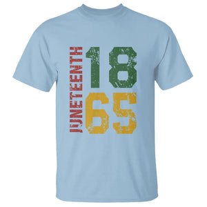 Juneteenth T Shirt Celebrating Freedom In African History Since 1865 TS01 Light Blue Printyourwear
