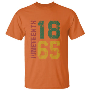 Juneteenth T Shirt Celebrating Freedom In African History Since 1865 TS01 Orange Printyourwear
