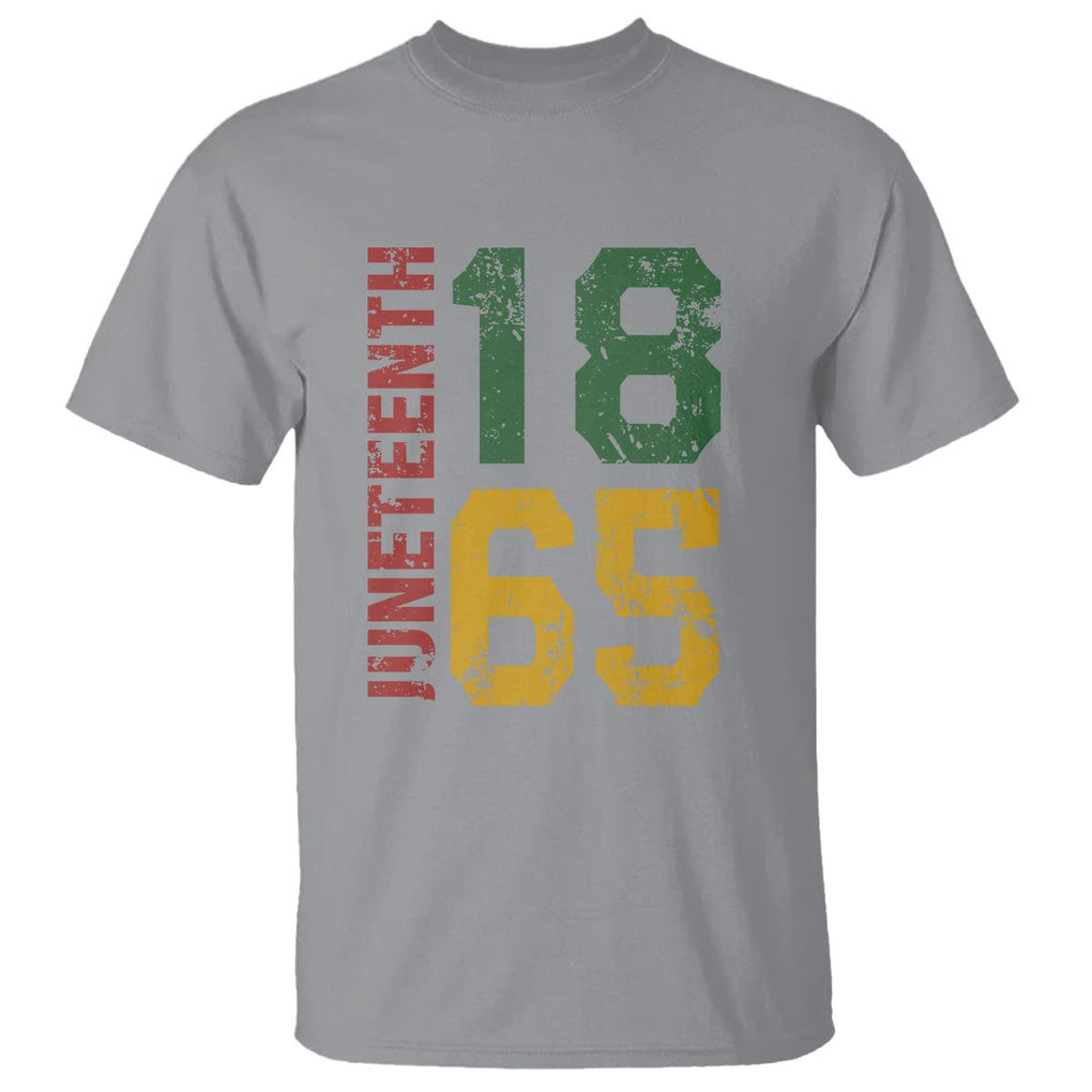 Juneteenth T Shirt Celebrating Freedom In African History Since 1865 TS01 Sport Gray Printyourwear