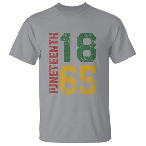 Juneteenth T Shirt Celebrating Freedom In African History Since 1865 TS01 Sport Gray Printyourwear