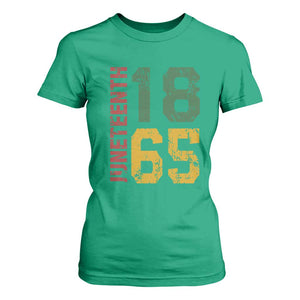 Juneteenth T Shirt For Women Celebrating Freedom In African History Since 1865 TS01 Irish Green Print Your Wear
