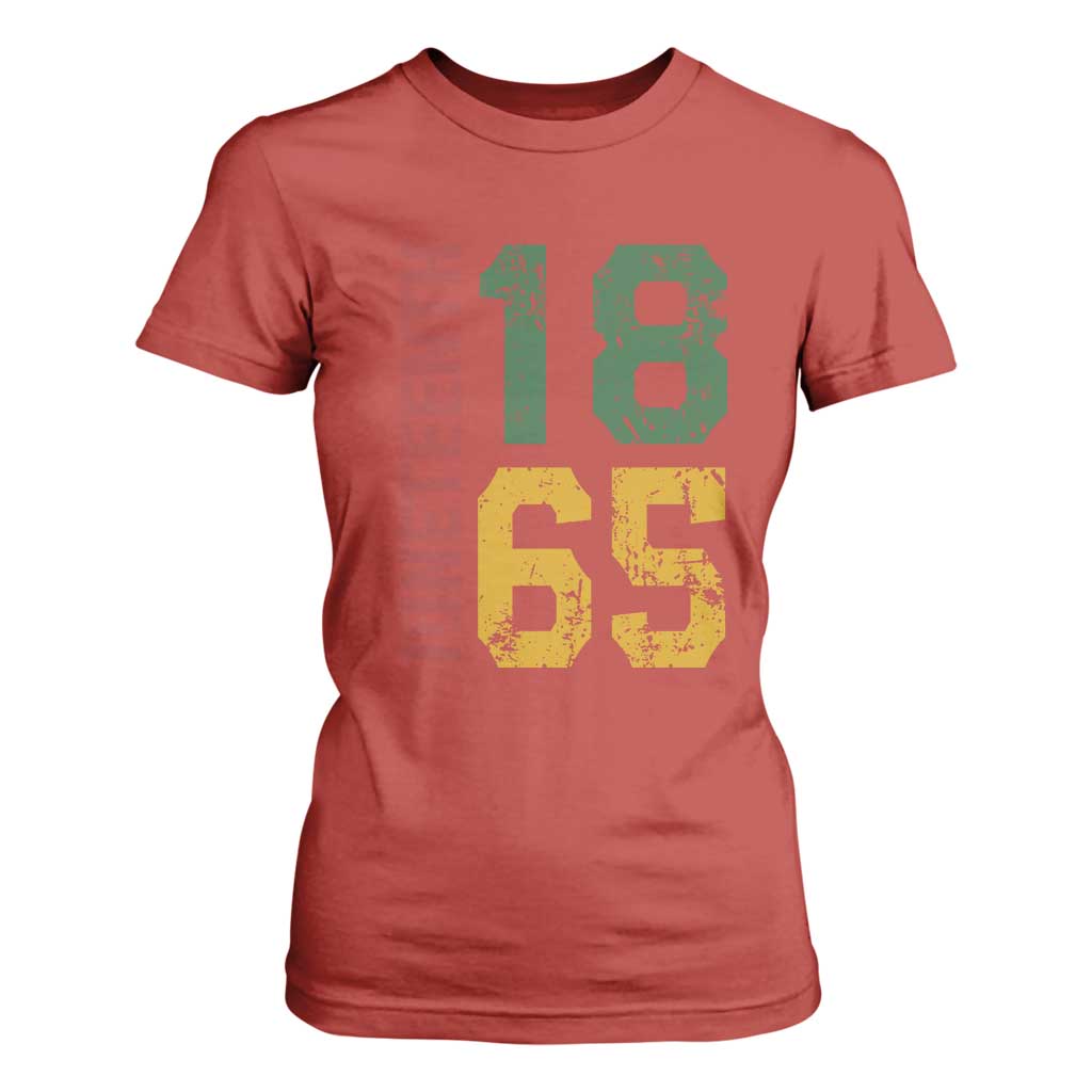 Juneteenth T Shirt For Women Celebrating Freedom In African History Since 1865 TS01 Red Print Your Wear