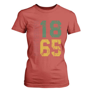 Juneteenth T Shirt For Women Celebrating Freedom In African History Since 1865 TS01 Red Print Your Wear