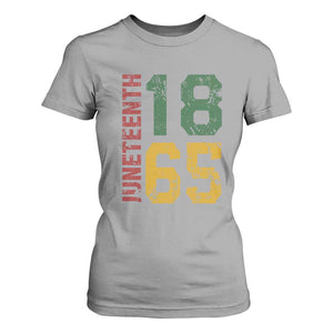 Juneteenth T Shirt For Women Celebrating Freedom In African History Since 1865 TS01 Sport Gray Print Your Wear