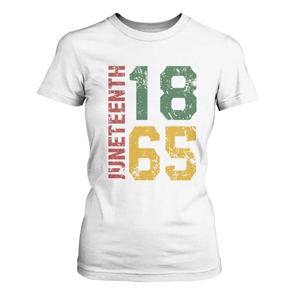 Juneteenth T Shirt For Women Celebrating Freedom In African History Since 1865 TS01 White Print Your Wear