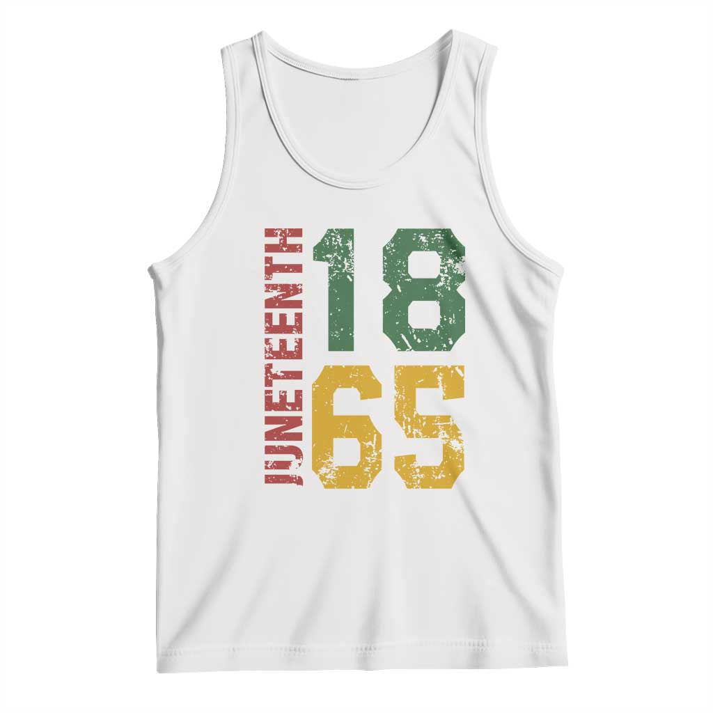Juneteenth Tank Top Celebrating Freedom In African History Since 1865 TS01 White Print Your Wear