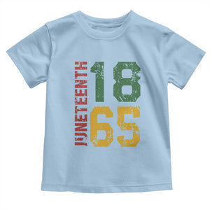 Juneteenth Toddler T Shirt Celebrating Freedom In African History Since 1865 TS01 Light Blue Print Your Wear
